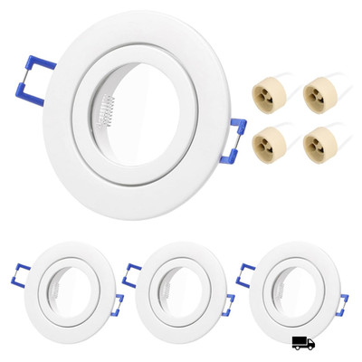Recessed Spotlights 4 Stück GU10 Frame 230 V LED Mounting Frame
