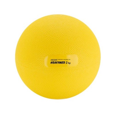 Gymnic Heavymed 2 Medicine Ball, 15cm / 2kg / 4.4lb, Yellow
