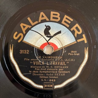 78 rpm ANDRÉ EKYAN "Voilà l'travail" HOT DANCE FILM FOXTROT 1932