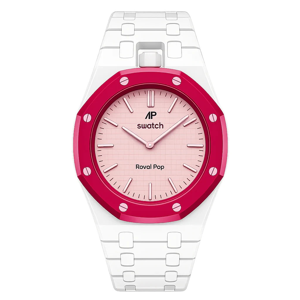 Custom Vertical Link Wrist Strap Presale Swatch x AP Royal Pop