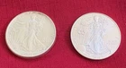 2-U.S. Mint 2008/1994 American Silver Eagle 1 oz .999 Fine Silver Coins Unc