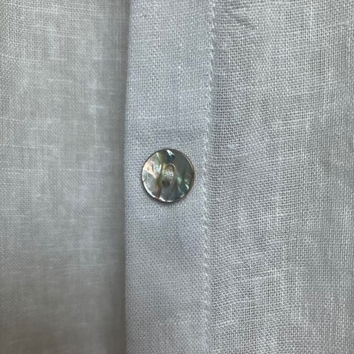 Tahari Linen Blend Tunic Top Women's M Button Down Long Sleeve White Shirt New - Picture 7 of 8