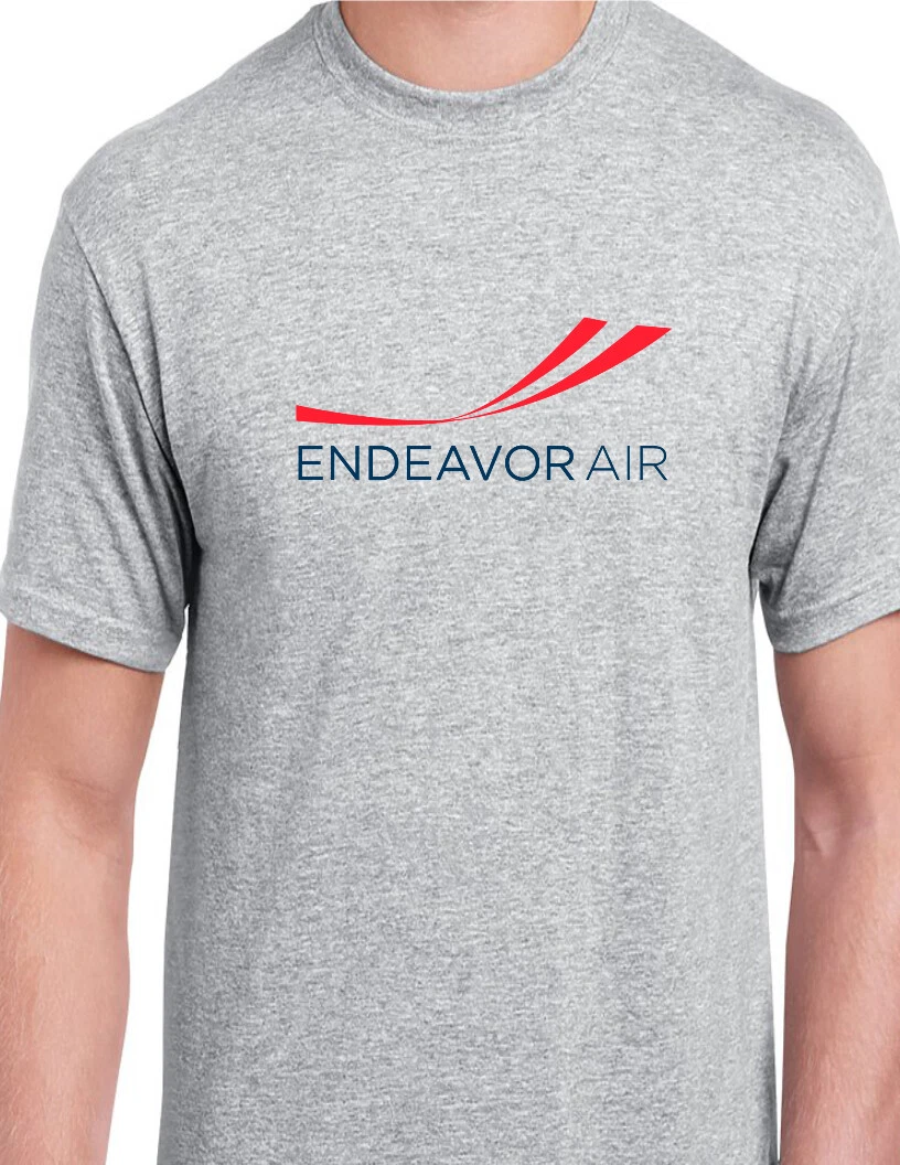 Endeavor Air Logo Retro Tee Delta Pinnacle American US Airline Geek T-shirt