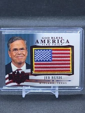 Decision 2016 God Bless America Flag Patch Red Jeb Bush #GBA9