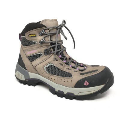 Vasque Breeze 2.0 Mid GTX Hiking Boots Shoes Womens Size 10.5 Taupe Leather