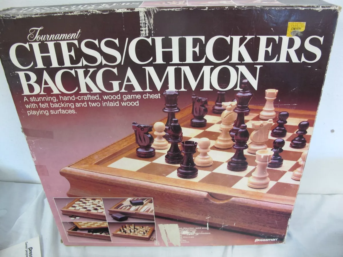 Clearance Sale Wooden Chess Set FREE BACKGAMMON PIECES 