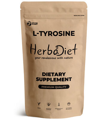 L-Tyrosine Powder Amino Mood Chronic Fatigue Supplement Brain Function Support