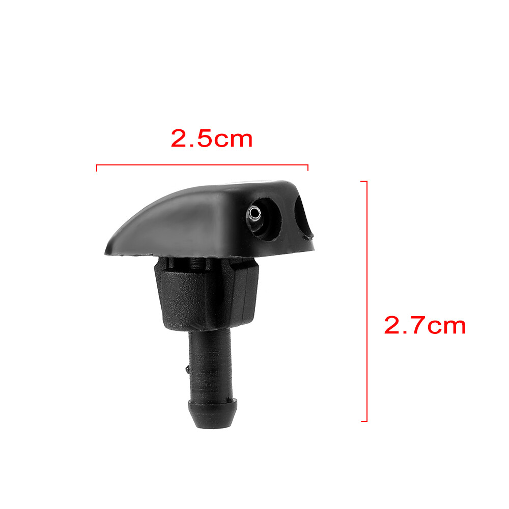 2 Universal Window Windshield Wiper Nozzle Sprayer Washer Spray Nozzle