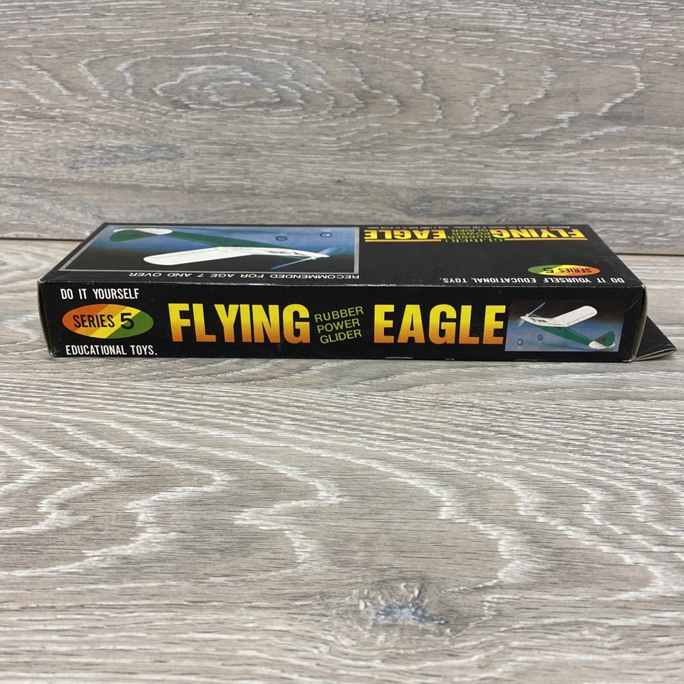 Rubber Band Power Glider Kit FLYING EAGLE Foam Educational DIY Child
