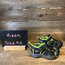 Childrens Little Kids Keen Newport H2 Waterproof Black Shoes Sandals Size 4 C