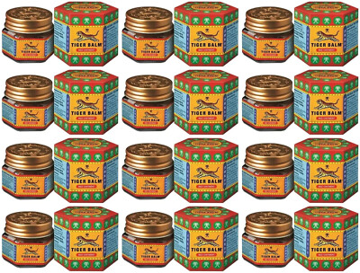 Tiger Balm Red (PACK OF 12) Super Strength P@in Rel1ef Ointment - 21 ml each