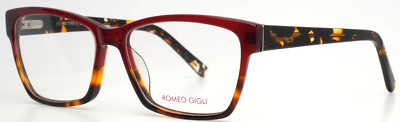 ROMEO GIGLI RG77009 E Plum Tortoise Womens Eyeglasses 55-15-145 B:41