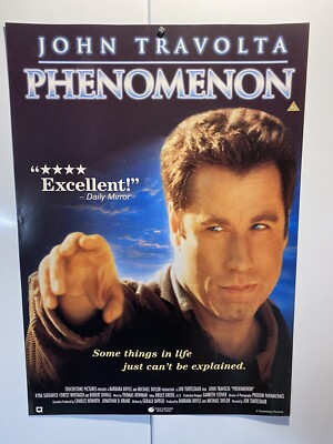 Phenomenon. John Travolta. Original UK Video Shop Poster.