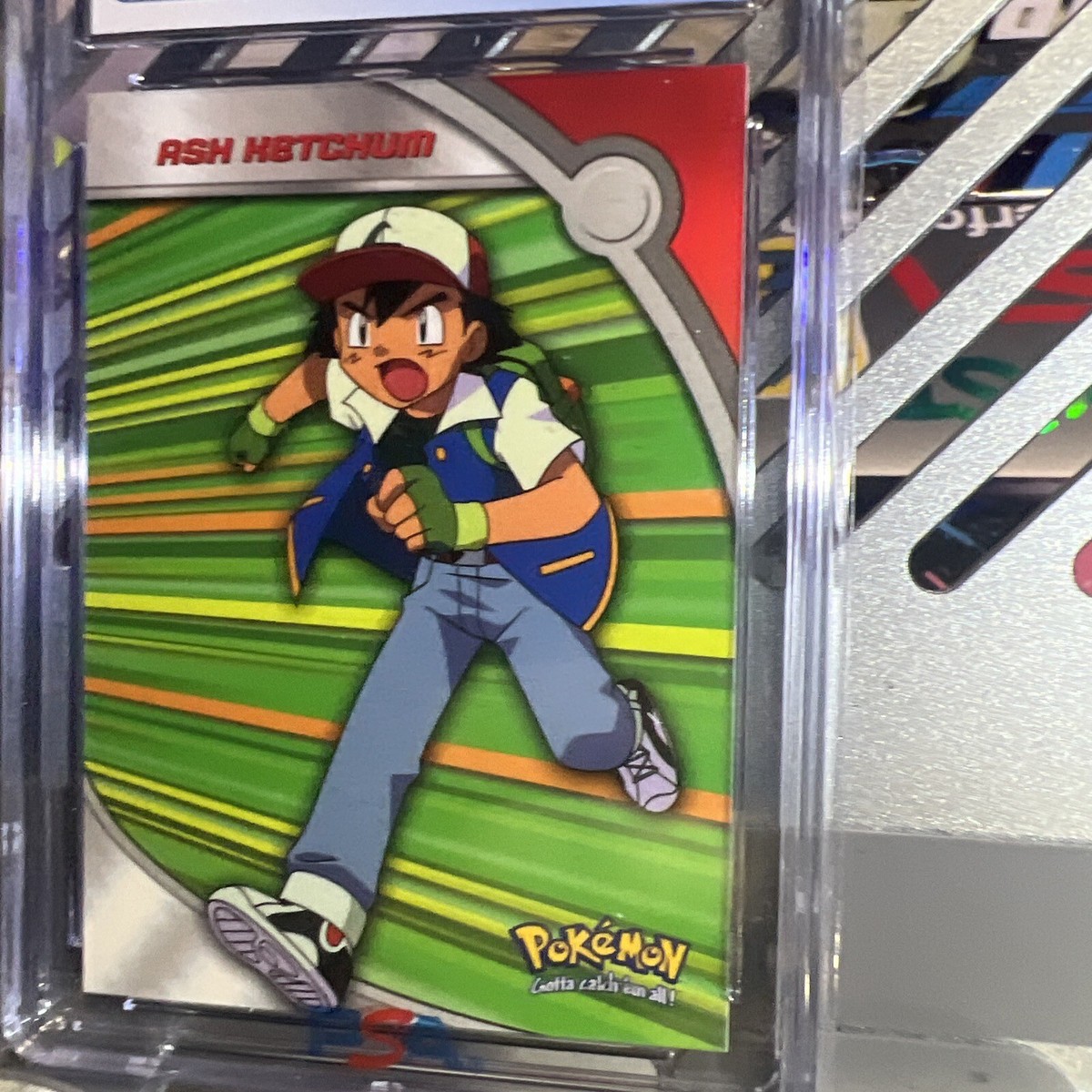 🔥CGC 9.5 Gem Mint 2000 Topps Pokémon TV Ash Ketchum HV1 Animation