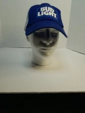 BUD LIGHT Beer Trucker Baseball Cap Hat One Size Snapback Mesh 