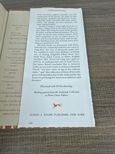 Elizabeth David Classics 1980 James Beard 1st American Edition Vintage Cookbook - Picture 10 of 10