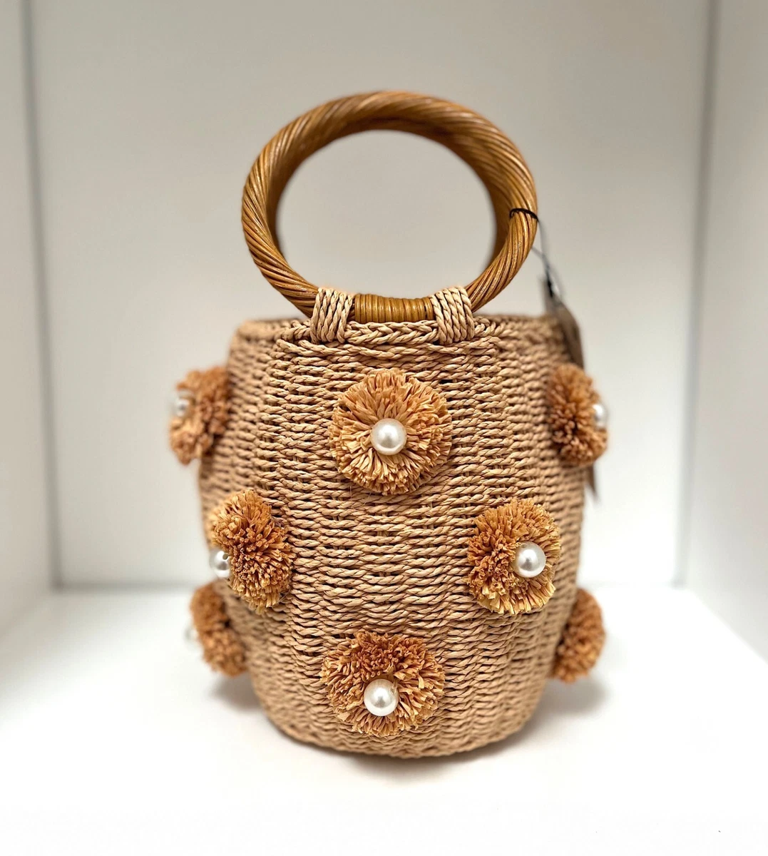 Mini Braided Detail Drawstring Design Bucket Bag