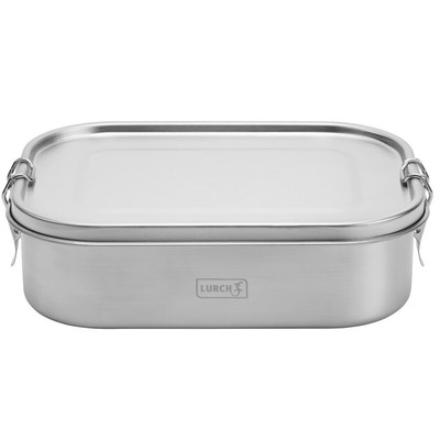 Lurch 240882 Lunchbox Snap aus Edelstahl 100% auslaufsicher 1400ml