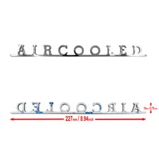 Air Cooled Stainless Decklid Script Emblem Badge Fits Vw Bug Beetle Bus T1 T2
