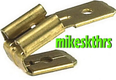 VB.10  Flachstecker mit Abzweig 2 Fach 6,3mm Steckverteiler f. Quetschverbinder