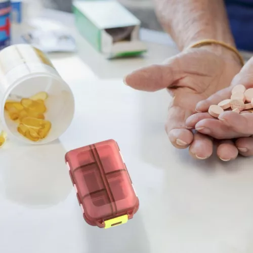 2/5PCS Travel Pill Case Pocket Pharmacy Portable Small Organizer Weekly Box - Bild 8 von 19