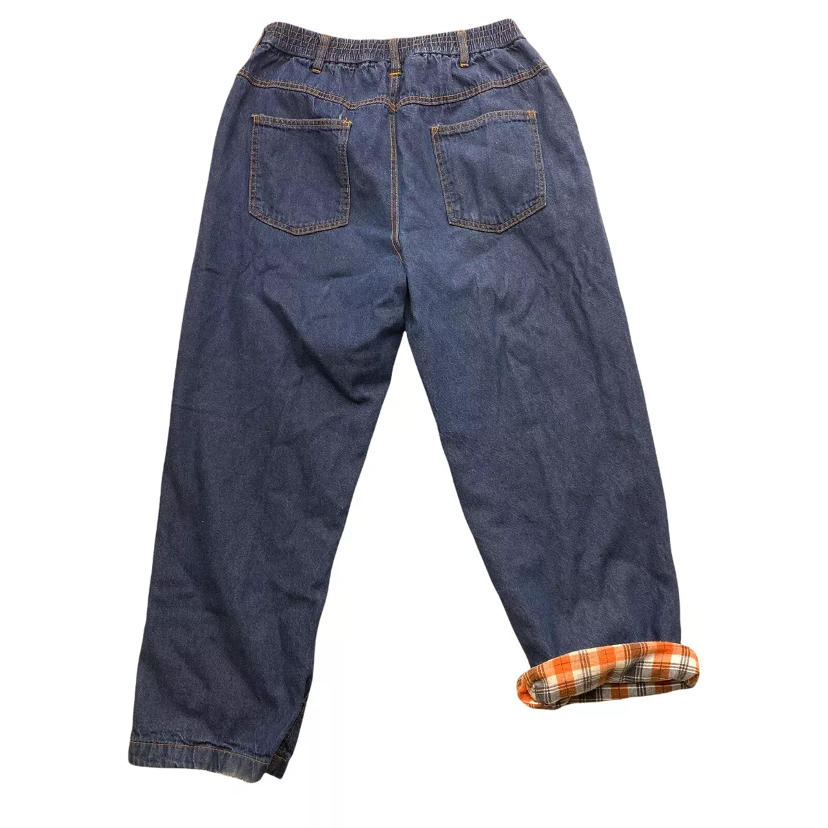 Men s Haband s Ice House Flannel Lined Slacks Jeans Size 34 Short