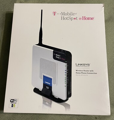 NIB “LINKSYS” T-MOBILE HOTSPOT @ HOME (MODEL WRTU54G-TM) WIRELESS ...