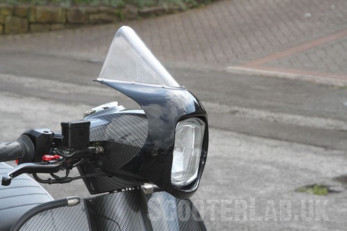 Scomadi TL 50/125/200 SLUK Bullet retro/60s screen - CARBON EFFECT - Picture 6 of 8