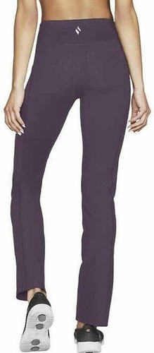 Skechers Ladies GOWALK Pant Dark Purple Moisture Wicking Pockets - Picture 4 of 6