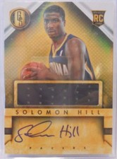 2013-14 Panini Gold Standard Solomon Hill Autograph Jersey Rookie # 243