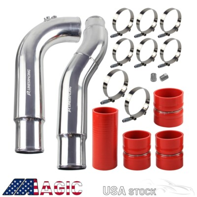 #ad Intercooler Pipe Kit For 2007.5 2009 Dodge Ram 2500 3500 6.7L Aluminum Red $69.00