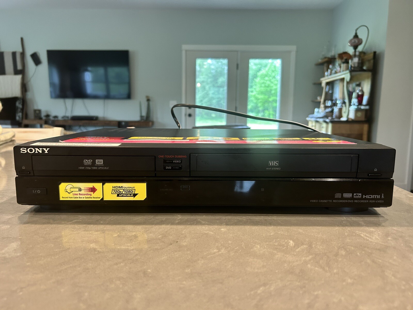 Sony RDRVX525 DVD VCR VHS Combo Player Recorder Dub Transfer HDMI
