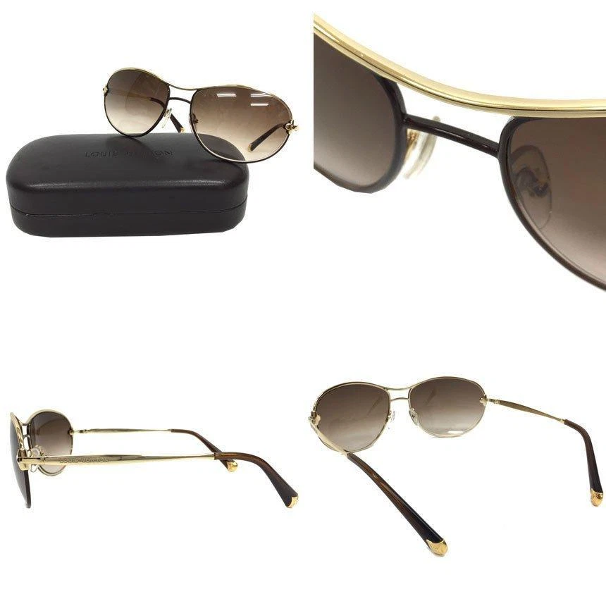 LOUIS VUITTON Z0378U Mimosa Sunglasses Brown Gold Smoke Gradation