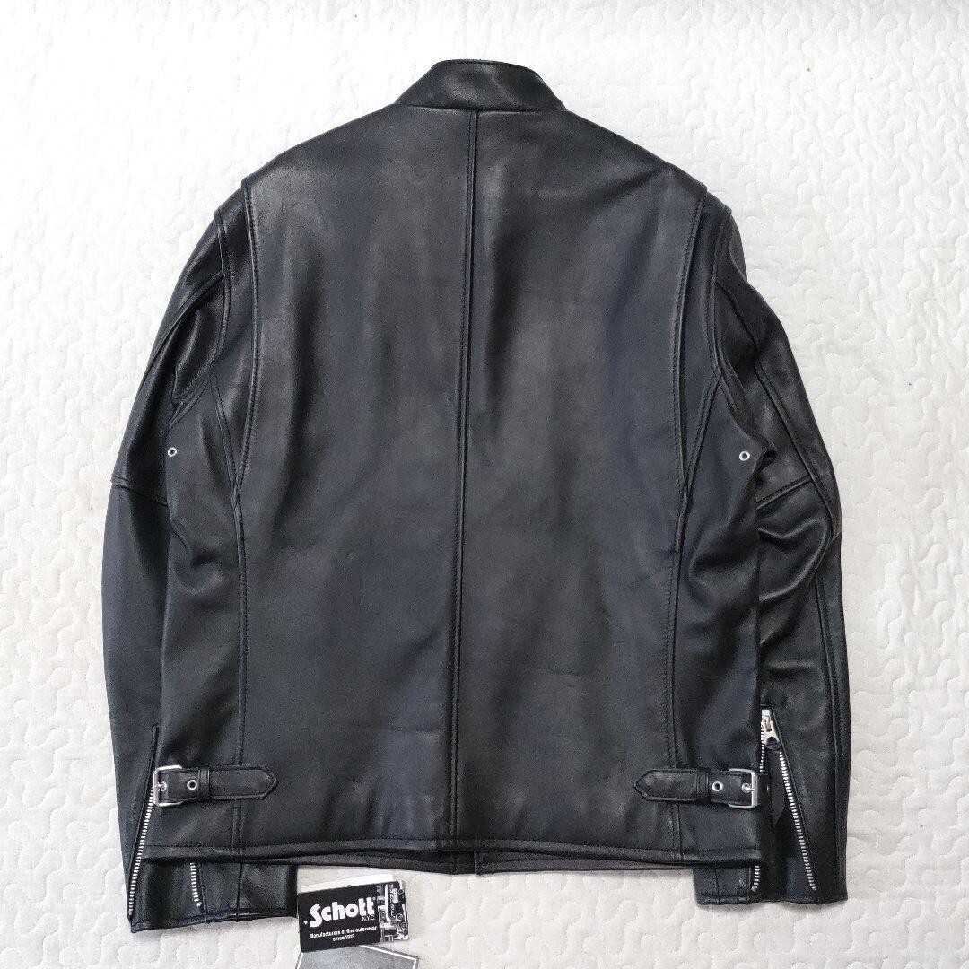 Schott 3111063 Single Riders Jacket Sheepskin men Size XL Black