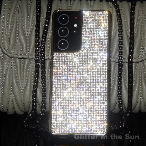 Glitter Bling Real Diamond Case Cover For Samsung Galaxy S21 S22 Ultra S22 Plus - Picture 2 of 32