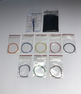 Model Car Detail Kit Blue Distributor Black Flocking 2  Each Detail Wire Pack