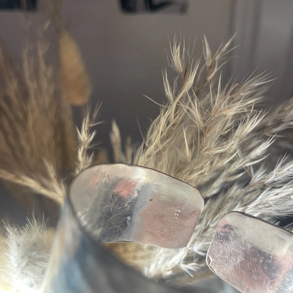 Brazalete de piedras preciosas de cuarzo rosa natural de plata de ley 925 Foto 3 de 3