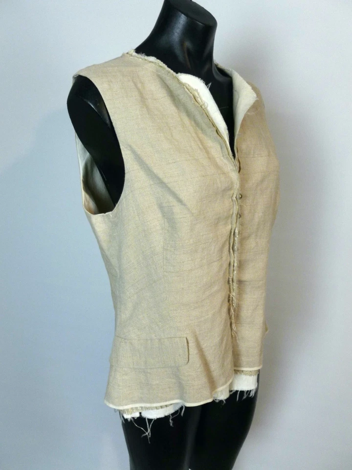 COOPER BY TRELISE, As New, 12, "Raw & Order Walkabout" 100% Linen, Contrast-Silk - Image 4 of 4