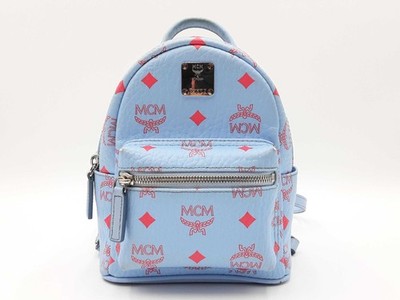 Mcm Visetos X-mini Stark Bebe Boo Light Blue Backpack Sd0826oordu