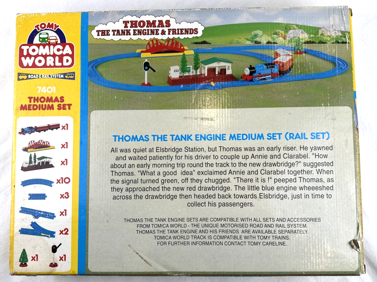 Thomas the Tank Engine & Friends 7401 Medium Set 1998 Tomy, READ