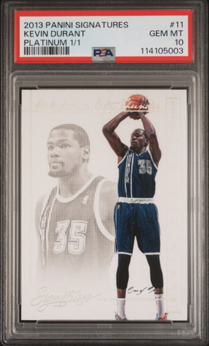 2013 Panini Signatures Platinum - 1/1 - Kevin Durant - PSA 10