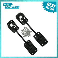 6 Inch RV Door Holder and Latch Black T Style Camper Trailer Door Catch 2 Pack