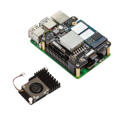 5V 5A NVMe PoE+ HAT Raspberry Pi 5 PCIe M.2 NVMe Adapter 2230 2242 SSDs