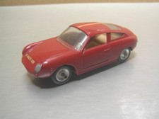 Solido 124 Abarth 1000 GT made in France 1/43 scale Red with Tan Interior