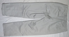 IZOD MENS PANT 34X32 GRAY MADISON CHINO PLEATED CLASSIC FIT 494586 100 COTTON