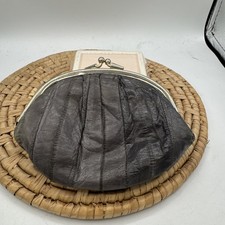 VTG Eel skin Wallet Grey Waterproof Double Coin Purse
