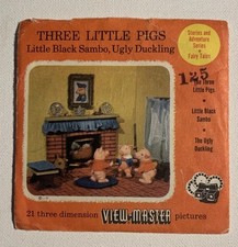 View-Master THREE LITTLE PIGS, BLACK SAMBO, UGLY DUCKLING - FT-7,8,9