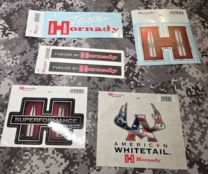 28 GUN RELATED WINDOW STICKER LOT GLOCK HORNADY PATTERNMASTER BERRYS SIG SAUER
