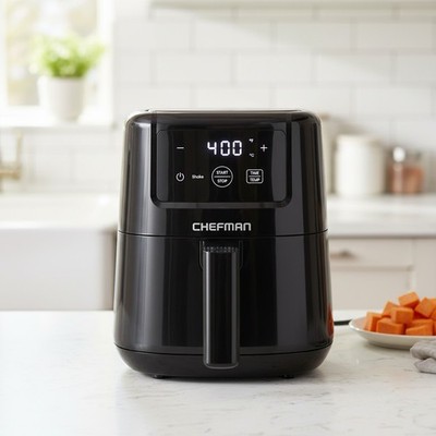 2 Quart Nonstick Air Fryer with Digital Timer - Quick, Healthy Cooking - Black