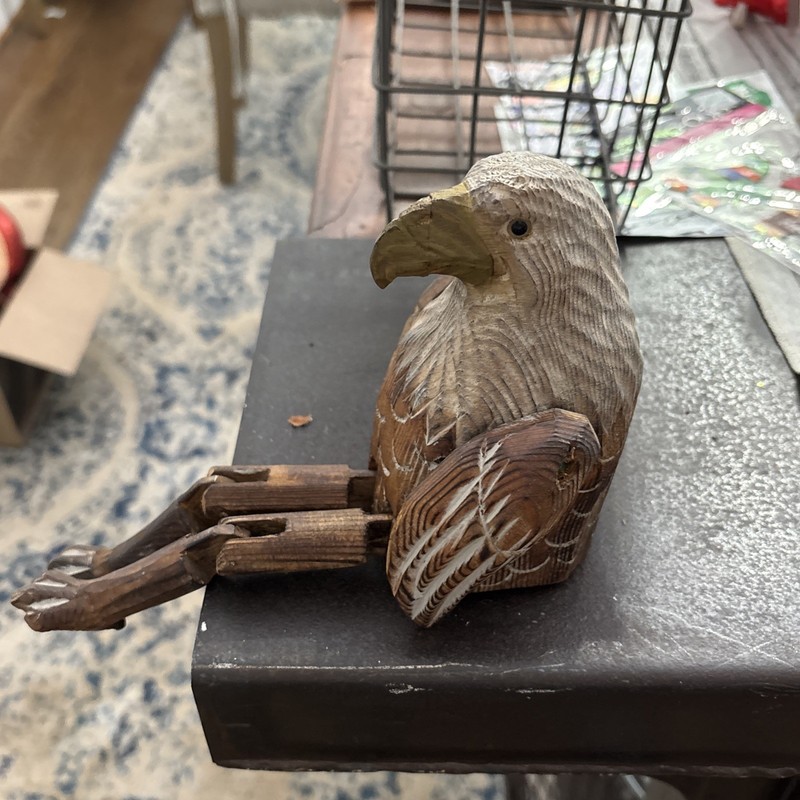 Wooden eagle Shelf Sitter